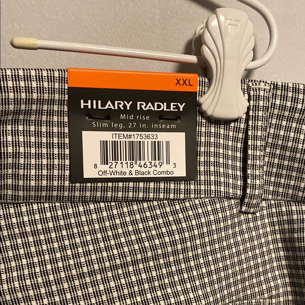 Hilary Radley Black and White Checkered Pants - Picture 5 of 7